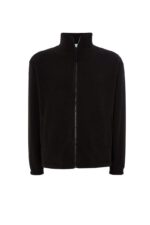 Hanorac din flis culoare negru - imagine 2