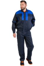 Костюм c полукомбинезоном COMBI синий (пошив на заказ)