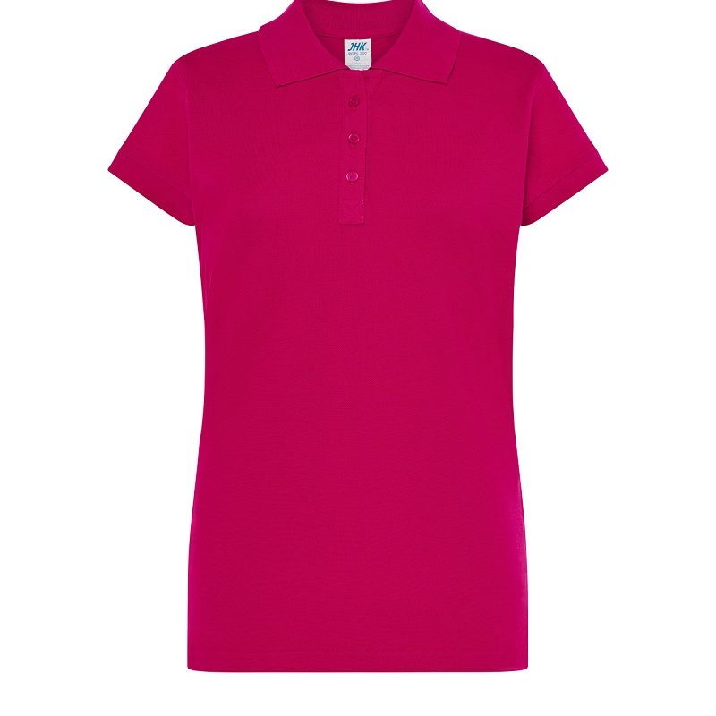 jhktshirt_popl200_fu Футболка Поло женская цвет FUCSIA — изображение 1