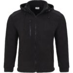 Батник Fleece Premium с капюшоном черный