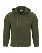 Батник Fleece Premium с капюшоном хаки